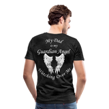 Dad Guardian Angel Men's Premium T-Shirt (CK3549) - charcoal grey