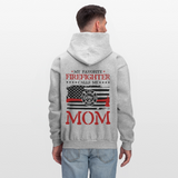 My Favorite Firefighter Calls Me Mom Men's Hoodie  - CK3702 - Front And bACK - heather gray