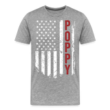 American Poppy Men's Premium T-Shirt (CK1866) - heather gray