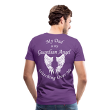 Dad Guardian Angel Men's Premium T-Shirt (CK3549) - purple