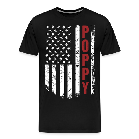 American Poppy Men's Premium T-Shirt (CK1866) - black