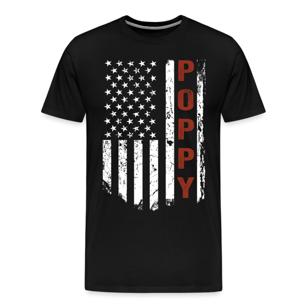 American Poppy Men's Premium T-Shirt (CK1866) - black
