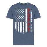 American Poppy Men's Premium T-Shirt (CK1866) - heather blue