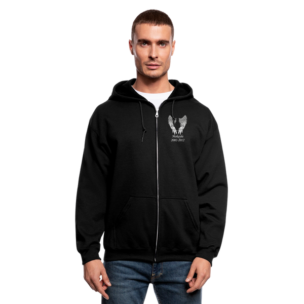 3735749109 Daughter Gildan Heavy Blend Adult Zip Hoodie (CK3610) - black