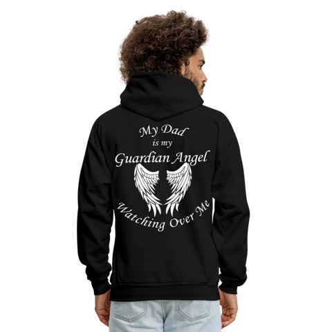 Dad Guardian Angel Adult Hoodie (CK3549) - black