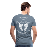 Dad Guardian Angel Men's Premium T-Shirt (CK3549) - steel blue