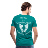 Dad Guardian Angel Men's Premium T-Shirt (CK3549) - teal