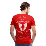 Dad Guardian Angel Men's Premium T-Shirt (CK3549) - red