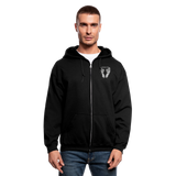 3648488624 Men's Zip Hoodie - black