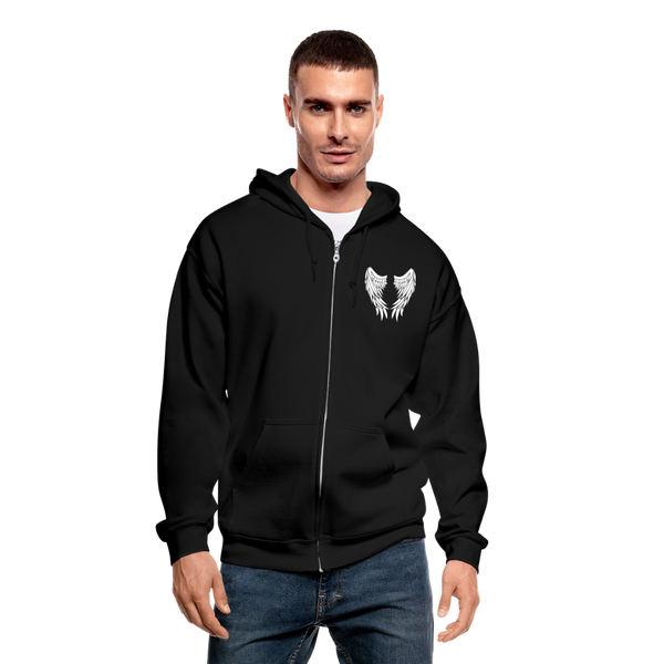 3145314732 Gildan Heavy Blend Adult Zip Hoodie - black