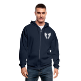 3145314732 Gildan Heavy Blend Adult Zip Hoodie - navy