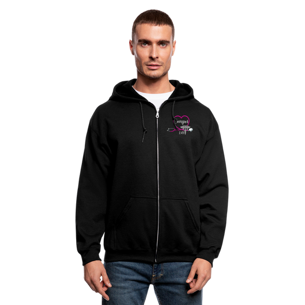 3157284768 Men's Zip Hoodie - black