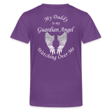 Daddy Guardian Angel Kids' Premium T-Shirt (CK1380) - purple