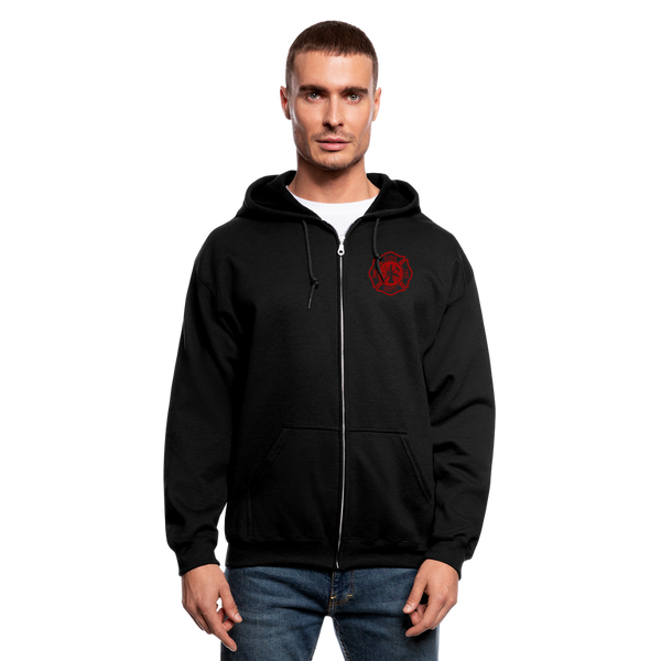 3312657375 Men's Zip Hoodie - black