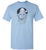 Astronaut Rebel - Pop Culture, Hipster Novelty T Shirt Space Tee With Moon And Sky