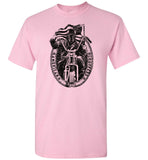 American Chopper Shirt - Badass Biker With American Flag Tshirt