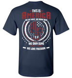 This is America -Skull American Flag Unisex T-Shirt