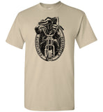 American Chopper Shirt - Badass Biker With American Flag Tshirt