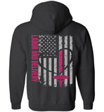 Aubree L and D Nurse Zipper Hoodie