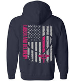 Aubree L and D Nurse Zipper Hoodie