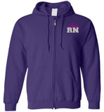 Amy RN Nurse Flag Zipper Hoodie 2
