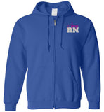 Amy RN Nurse Flag Zipper Hoodie 2