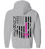 Amy Nurse - Nurse Flag Zipper Hoodie