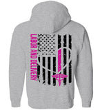 Ashley H. Labor and Delivery Zipper Hoodie