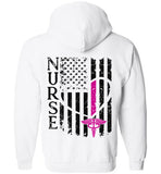 Amy Nurse - Nurse Flag Zipper Hoodie