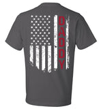 American Daddy Firefighter T-Shirt (CK1085 Back Print)