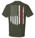 American Daddy Firefighter T-Shirt (CK1085 Back Print)