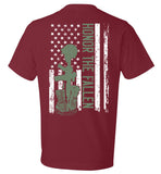 American Flag Honor The Fallen T-Shirt - (CK1283)
