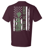 American Flag Honor The Fallen T-Shirt - (CK1283)