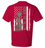 American Flag Honor The Fallen T-Shirt - (CK1283)