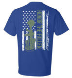 American Flag Honor The Fallen T-Shirt - (CK1283)