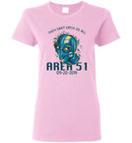 Area 51 They Can't Catch Us All Ladies Tee (CK1261)