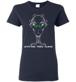 Area 51 Lets See Them Aliens Ladies T-Shirt (CK1268)