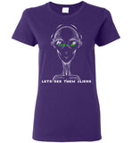 Area 51 Lets See Them Aliens Ladies T-Shirt (CK1268)