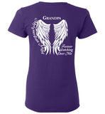 Grandpa Guardian Angel Ladies T-Shirt