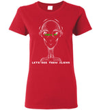 Area 51 Lets See Them Aliens Ladies T-Shirt (CK1268)