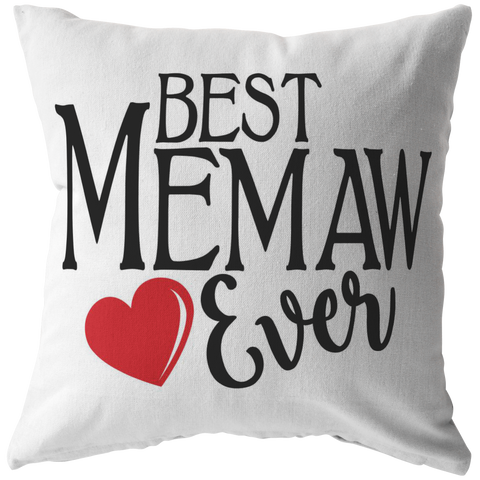Best Memaw Ever Throw Pillow