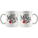 Best Mema Ever 11 oz White Coffee Mug