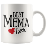 Best Mema Ever 11 oz White Coffee Mug 