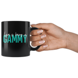 Love is being a Gammy 11 oz Black Coffee Mug - Gift for Gammie