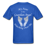Aunt Guardian Angel Gildan Ultra Cotton Adult T-Shirt (CK1352U) - royal blue