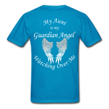 Aunt Guardian Angel Gildan Ultra Cotton Adult T-Shirt (CK1352U) - turquoise