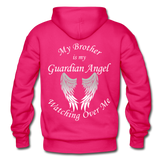 Brother Guardian Angel Pullover Hoodie (CK1354) - fuchsia