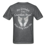 Grandpa Guardian Angel Gildan Ultra Cotton Adult T-Shirt (CK1370) - deep heather