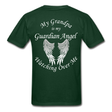 Grandpa Guardian Angel Gildan Ultra Cotton Adult T-Shirt (CK1370) - forest green