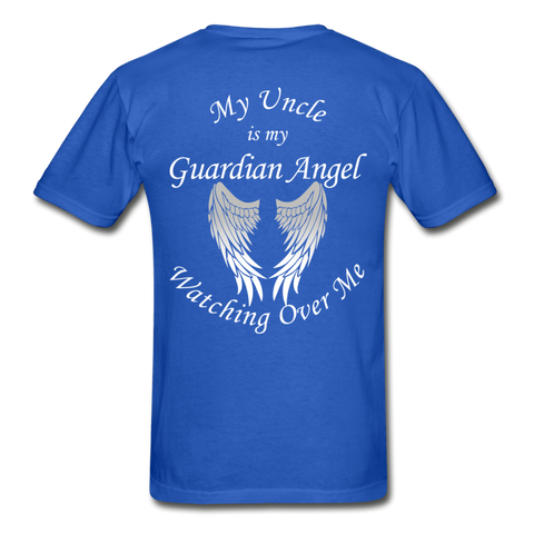 Uncle Guardian Angel Gildan Ultra Cotton Adult T-Shirt (CK1372) - royal blue